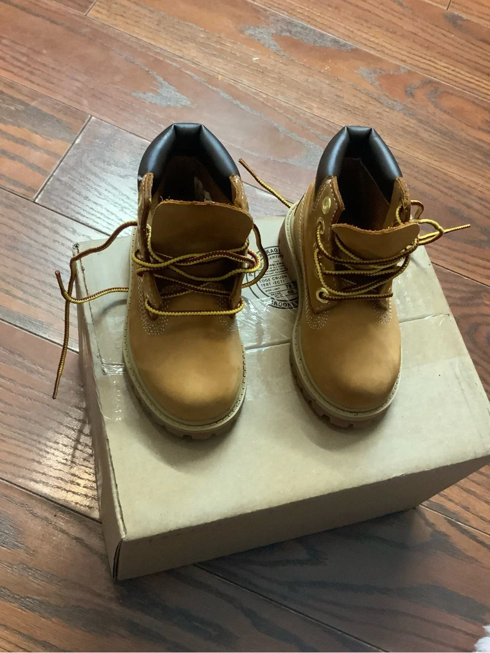 Timberland Kids Wheat Lace-Up Ankle Boots